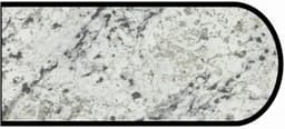 Formica IdealEdge 9476-46 White Ice Granite Etchings Finish Bullnose Edge Molding, 1-1/2" H x 144" L