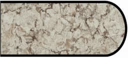 Formica IdealEdge 9309-46 Star Dune Etchings Finish Bullnose Edge Molding, 1-1/2" H x 144" L