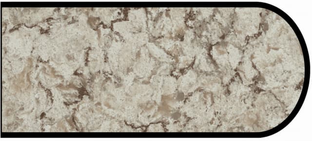 Formica Bullnose Profile High Pressure Laminate Ideal Edge Molding, Star Dune 9309, Etchings Finish