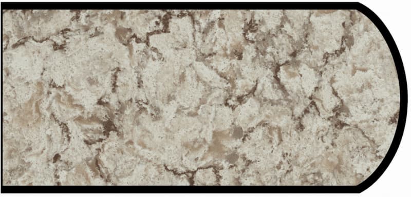 Formica IdealEdge 9309-46 Star Dune Etchings Finish Double Radius Edge Molding, 1-1/2" H x 144" L