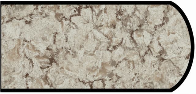 Formica Double Radius Profile High Pressure Laminate Ideal Edge Molding, Star Dune 9309, Etchings Finish