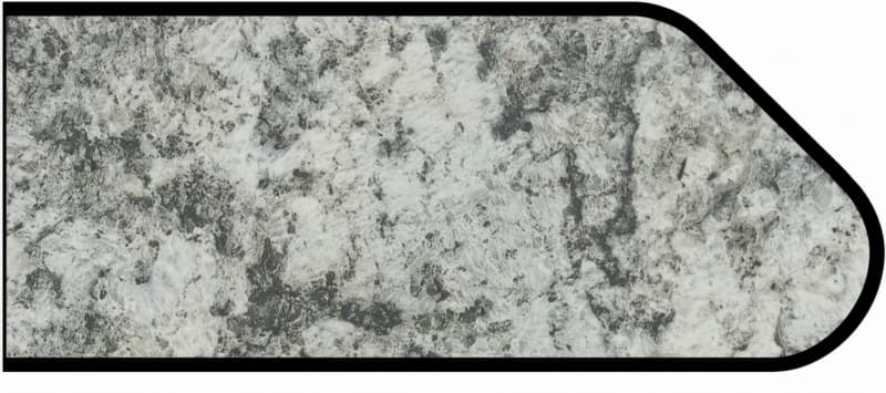 Formica IdealEdge 9308-46 Geriba Gray Etchings Finish Ogee Edge Molding, 1-1/2" H x 144" L