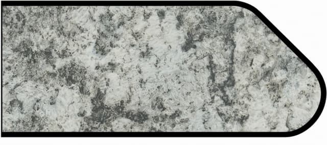 Formica Ogee Profile High Pressure Laminate Ideal Edge Molding, Geriba Gray 9308, Etchings Finish