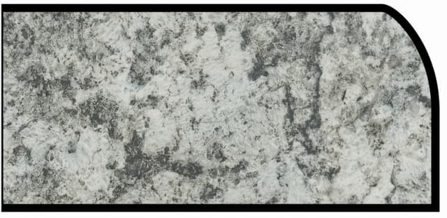 Formica Waterfall Profile High Pressure Laminate Ideal Edge Molding, Geriba Gray 9308, Etchings Finish