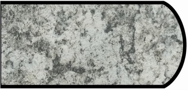 Formica Double Radius Profile High Pressure Laminate Ideal Edge Molding, Geriba Gray 9308, Etchings Finish