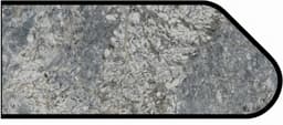 Formica IdealEdge 9303-43 Azul Aran Artisan Finish Ogee Edge Molding, 1-1/2" H x 144" L