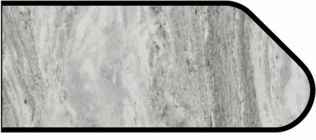 Formica Ogee Profile High Pressure Laminate Ideal Edge Molding, Fantasy Marble 9302, Scovato Finish