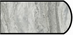 Formica IdealEdge 9302-34 Fantasy Marble Scovato Finish Double Radius Edge Molding, 1-1/2" H x 144" L