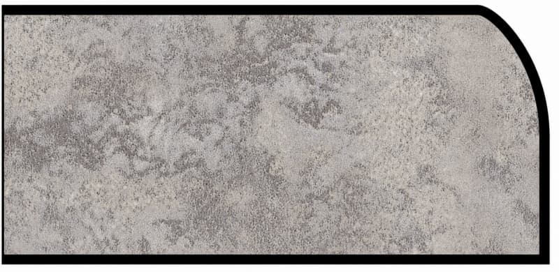 Formica IdealEdge 8830-58 Elemental Concrete Matte Finish Waterfall Edge Molding, 1-1/2" H x 144" L
