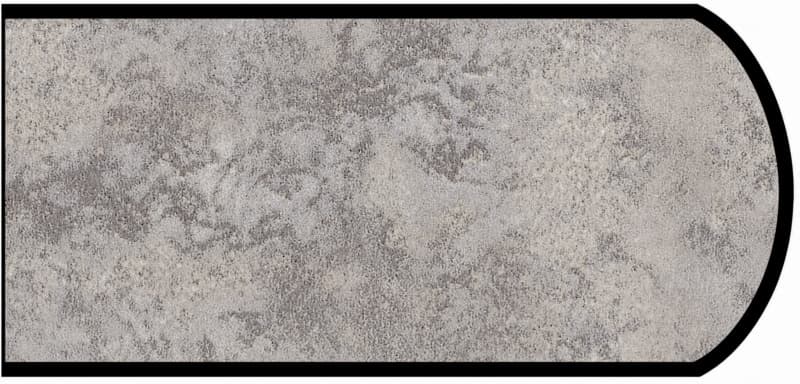 Formica IdealEdge 8830-58 Elemental Concrete Matte Finish Double Radius Edge Molding, 1-1/2" H x 144" L
