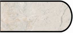 Formica IdealEdge 7735-58 Portico Marble Matte Finish Bullnose Edge Molding, 1-1/2" H x 144" L