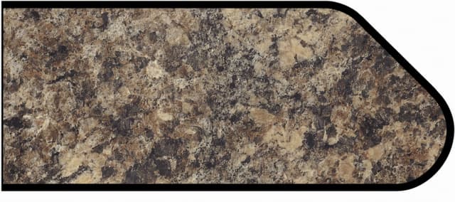 Formica Ogee Profile High Pressure Laminate Ideal Edge Molding, Jamocha Granite 7734, Etchings Finish