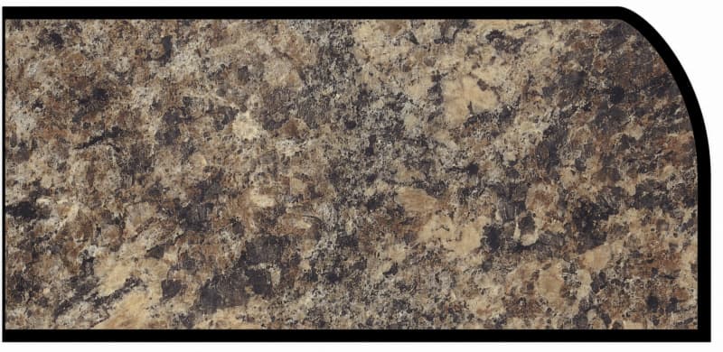 Formica IdealEdge 7734-46 Jamocha Granite Etchings Finish Waterfall Edge Molding, 1-1/2" H x 144" L