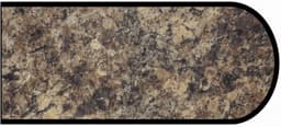Formica IdealEdge 7734-58 Jamocha Granite Matte Finish Bullnose Edge Molding, 1-1/4" H x 144" L