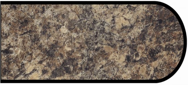 Formica Bullnose Profile High Pressure Laminate Ideal Edge Molding, Jamocha Granite 7734, Etchings Finish