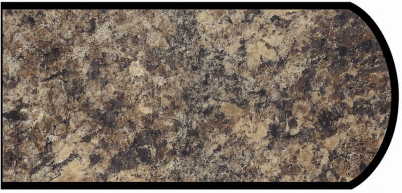 Formica IdealEdge 7734-46 Jamocha Granite Etchings Finish Double Radius Edge Molding, 1-1/2" H x 144" L