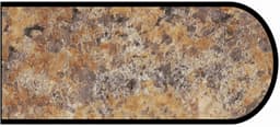Formica IdealEdge 7732-58 Butterum Granite Matte Finish Bullnose Edge Molding, 1-1/4" H x 144" L