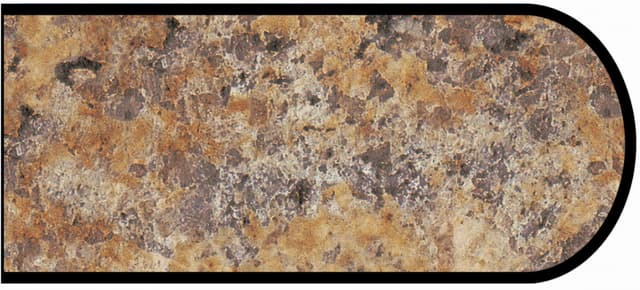 Formica Bullnose Profile High Pressure Laminate Ideal Edge Molding, Butterum Granite 7732, Etchings Finish