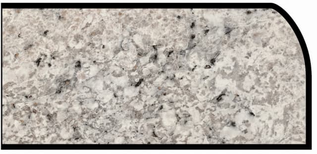 Formica Waterfall Profile High Pressure Laminate Ideal Edge Molding, Argento Romano 6697, Etchings Finish