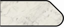 Formica IdealEdge 6696-58 Carrara Bianco Matte Finish Ogee Edge Molding, 1-1/2" H x 144" L