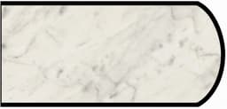 Formica IdealEdge 6696-46 Carrara Bianco Etchings Finish Double Radius Edge Molding, 1-1/2" H x 144" L