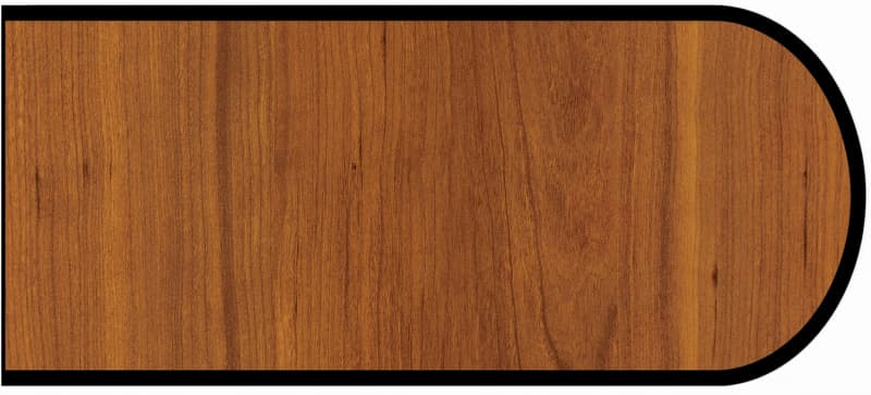Formica IdealEdge 6208-43 Glamour Cherry Artisan Finish Bullnose Edge Molding, 1-1/2" H x 144" L