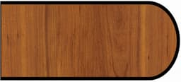 Formica IdealEdge 6208-43 Glamour Cherry Artisan Finish Bullnose Edge Molding, 1-1/2" H x 144" L