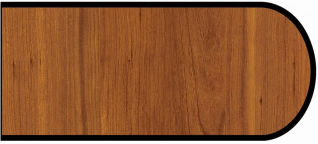 Formica Bullnose Profile High Pressure Laminate Ideal Edge Molding, Glamour Cherry 6208, Artisan Finish