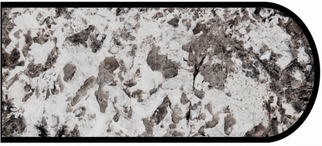 Formica Bullnose Profile High Pressure Laminate Ideal Edge Molding, Bianco Antico 6001, Matte Finish