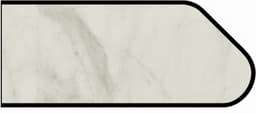 Formica IdealEdge 5018-11 Calacatta Marble Satin Touch Finish Ogee Edge Molding, 1-1/2" H x 144" L