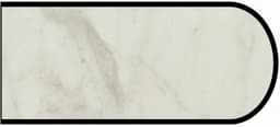 Formica IdealEdge 5018-11 Calacatta Marble Satin Touch Finish Bullnose Edge Molding, 1-1/2" H x 144" L