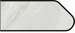 Formica IdealEdge 5014-11 White Painted Marble Satin Touch Finish Ogee Edge Molding, 1-1/2" H x 144" L
