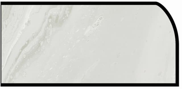 Formica Waterfall Profile High Pressure Laminate Ideal Edge Molding, White Painted Marble 5014, Satin Touch Finish