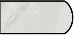 Formica IdealEdge 5014-11 White Painted Marble Satin Touch Finish Double Radius Edge Molding, 1-1/2" H x 144" L