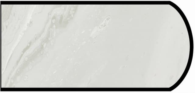 Formica Double Radius Profile High Pressure Laminate Ideal Edge Molding, White Painted Marble 5014, Satin Touch Finish