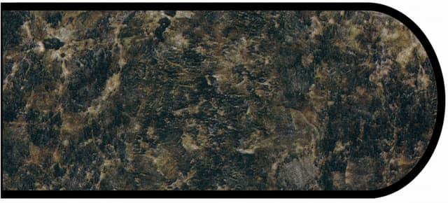 Formica Bullnose Profile High Pressure Laminate Ideal Edge Molding, Labrador Granite 3692, Matte Finish