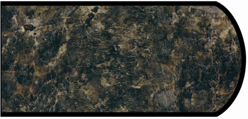Formica IdealEdge 3692-46 Labrador Granite Etchings Finish Double Radius Edge Molding, 1-1/2" H x 144" L