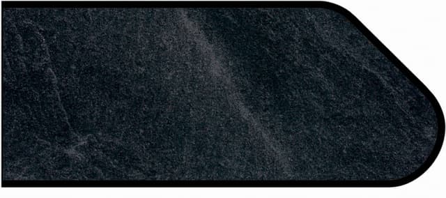 Formica Ogee Profile High Pressure Laminate Ideal Edge Molding, Basalt Slate 3690, Scovato Finish
