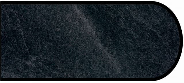Formica Bullnose Profile High Pressure Laminate Ideal Edge Molding, Basalt Slate 3690, Scovato Finish