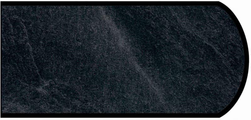 Formica IdealEdge 3690-34 Basalt Slate Scovato Finish Double Radius Edge Molding, 1-1/2" H x 144" L