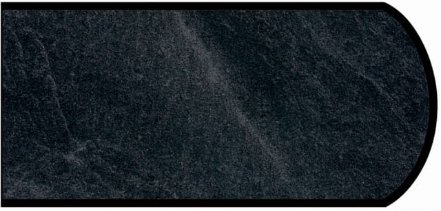 Formica Double Radius Profile High Pressure Laminate Ideal Edge Molding, Basalt Slate 3690, Scovato Finish