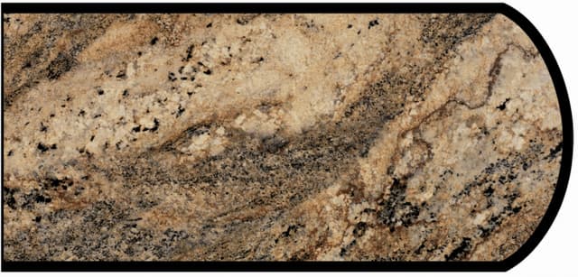 Formica Double Radius Profile High Pressure Laminate Ideal Edge Molding, Lapidus Brown 3547, Scovato Finish
