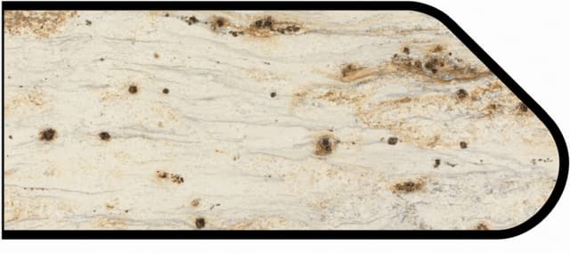 Formica Ogee Profile High Pressure Laminate Ideal Edge Molding, River Gold 3546, Etchings Finish