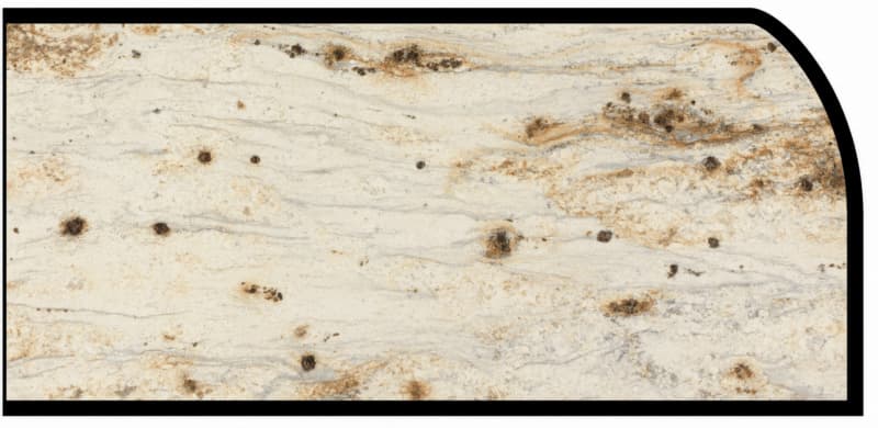 Formica IdealEdge 3546-ML River Gold Monolith Finish Waterfall Edge Molding, 1-1/2" H x 144" L