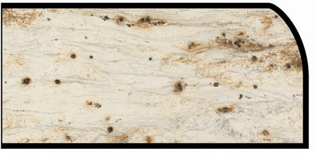 Formica Waterfall Profile High Pressure Laminate Ideal Edge Molding, River Gold 3546, Etchings Finish