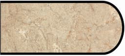 Formica IdealEdge 3526-46 Travertine Etchings Finish Bullnose Edge Molding, 1-1/4" H x 144" L
