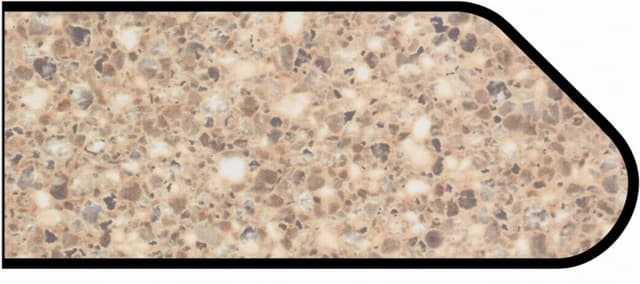 Formica Ogee Profile High Pressure Laminate Ideal Edge Molding, Sand Crystall 3517, Matte Finish