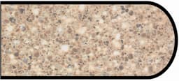 Formica IdealEdge 3517-58 Sand Crystall Matte Finish Bullnose Edge Molding, 1-1/4" H x 144" L