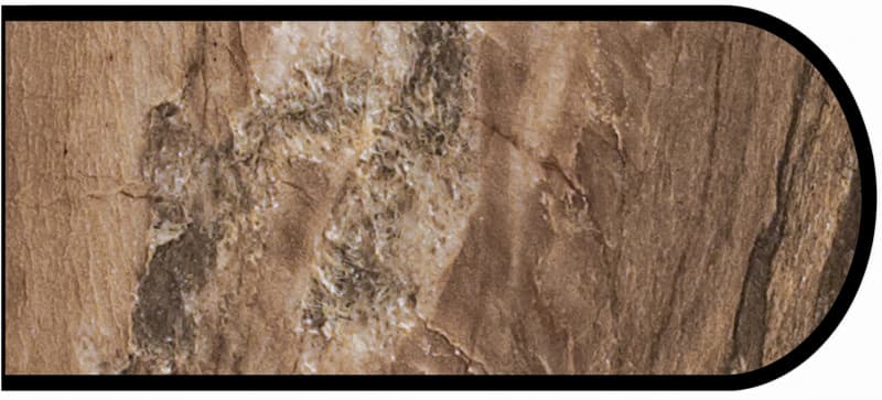 Formica IdealEdge 3478-46 Dolce Macchiato Etchings Finish Bullnose Edge Molding, 1-1/4" H x 144" L