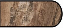 Formica IdealEdge 3478-46 Dolce Macchiato Etchings Finish Bullnose Edge Molding, 1-1/4" H x 144" L